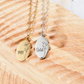 Custom Engraved Oval Necklace