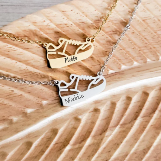 Custom Engraved Sneaker Necklace