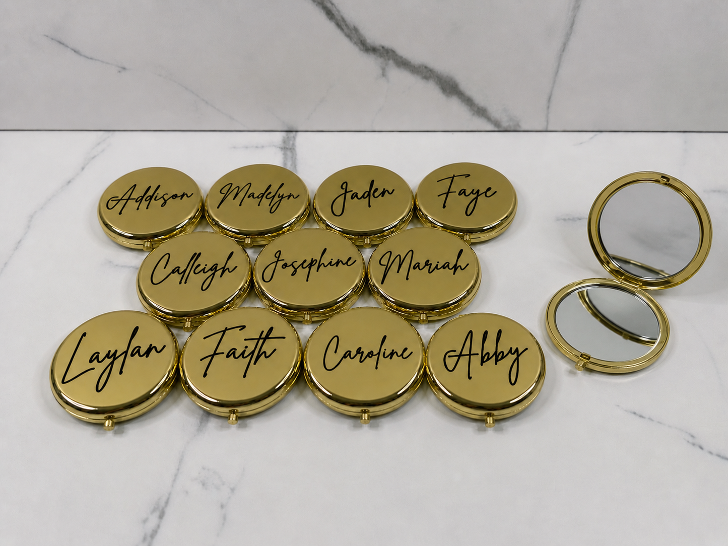 Custom Engraved Purse Mirror