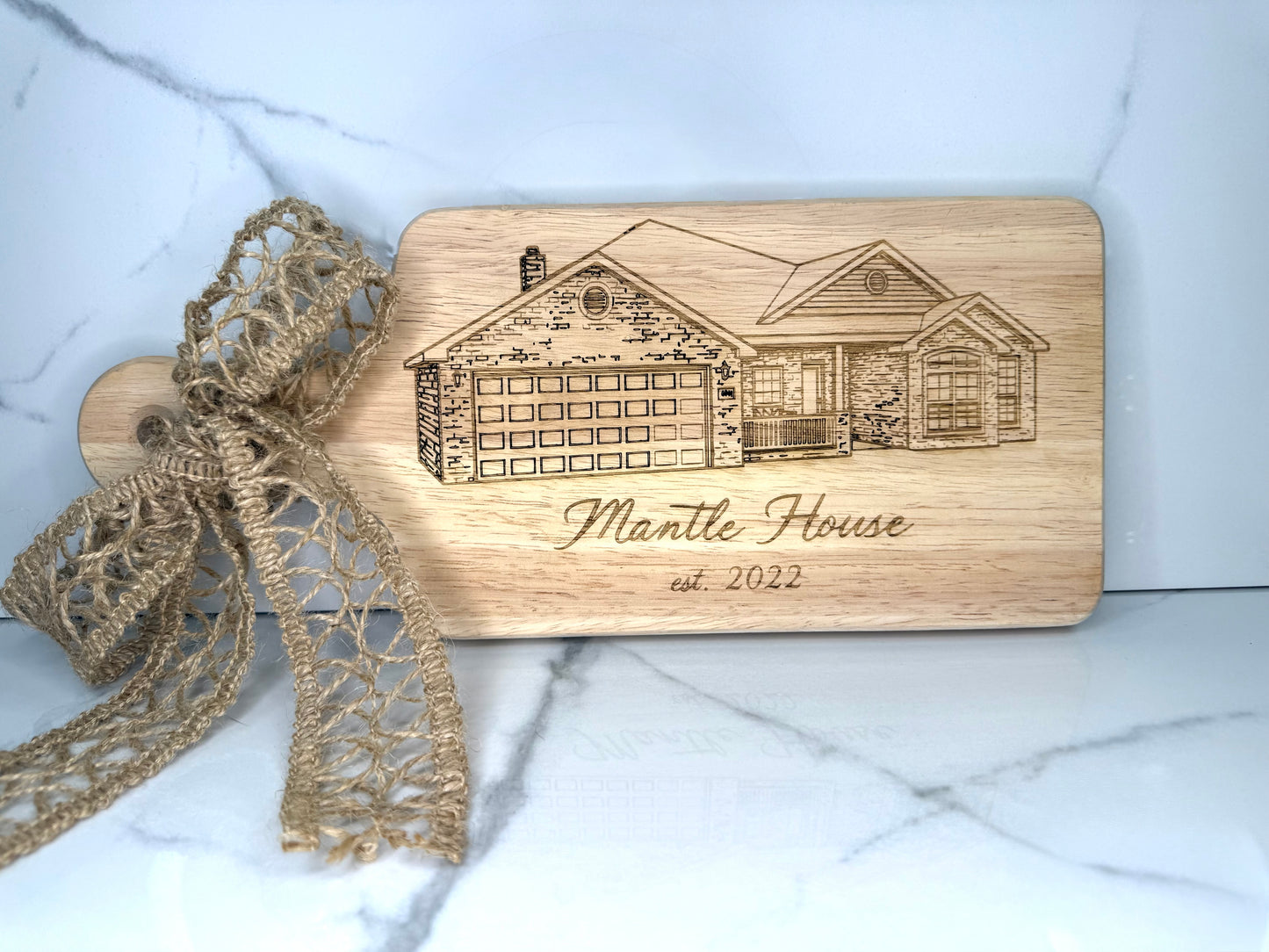 Custom Engraved Home Portrait Board