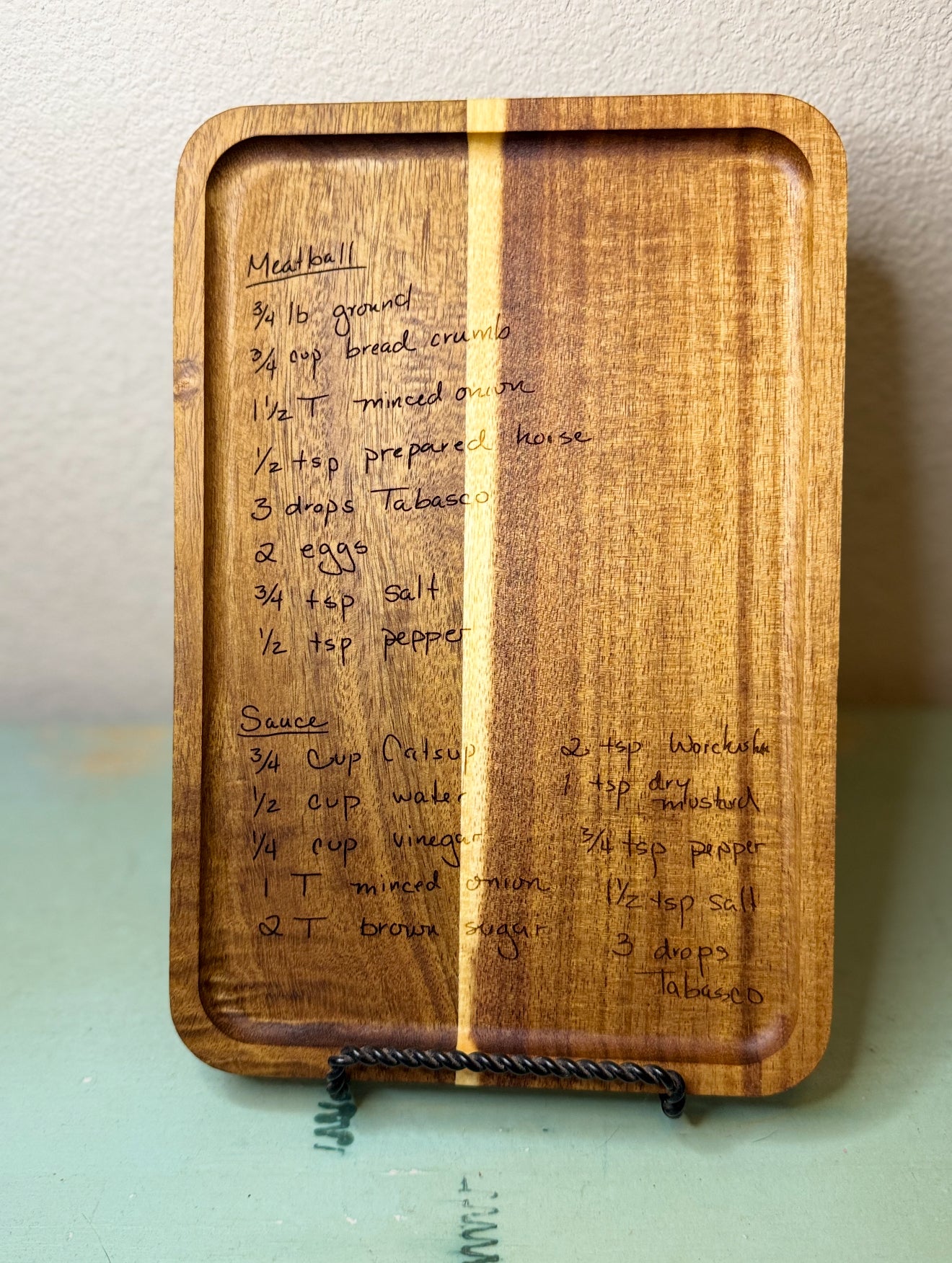 Handwritten Recipe Recipe Keepsake Board