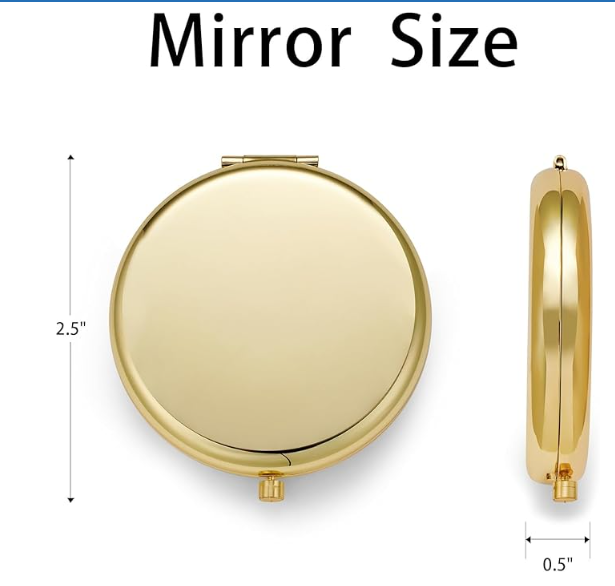 Custom Engraved Purse Mirror
