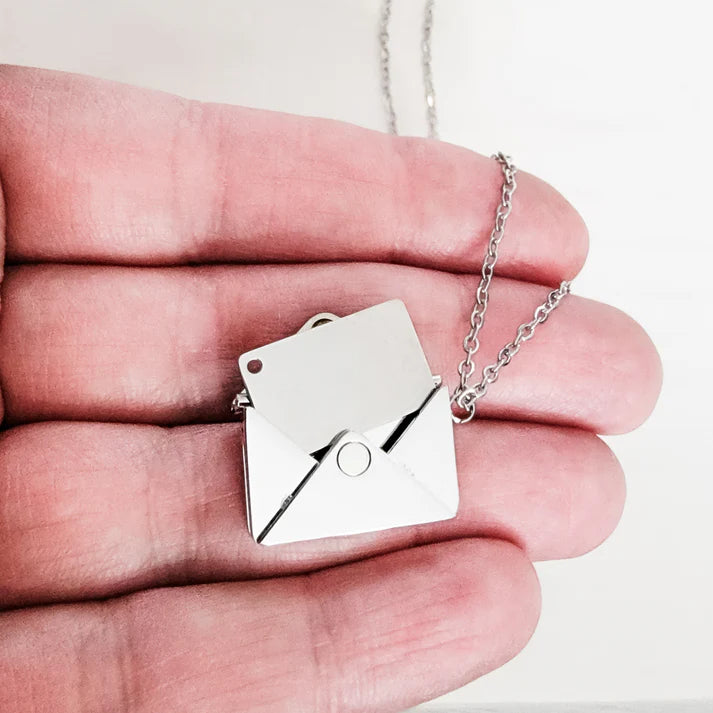 Custom Engraved Secret Letter Necklace